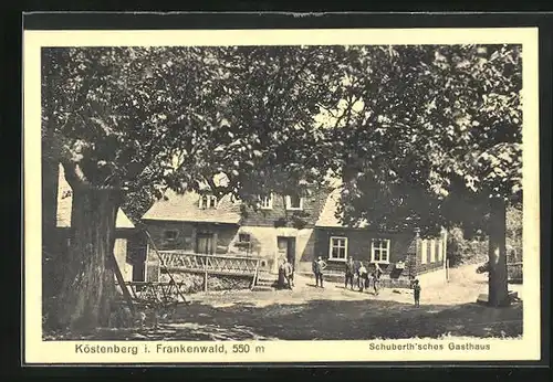 AK Köstenberg /Frankenwald, Schuberthsches Gasthaus