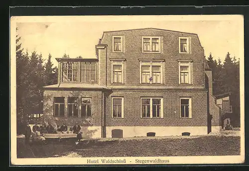 AK Stegenwaldhaus, Hotel Waldschloss