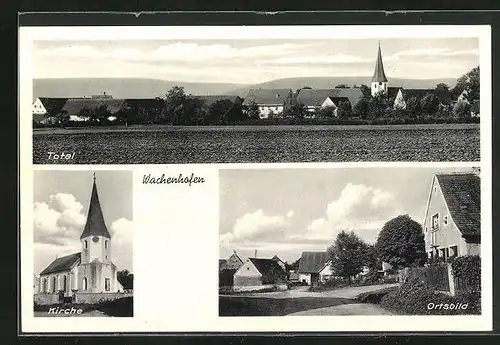AK Wachenhofen, Kirche, Ortsbild, Totalansicht