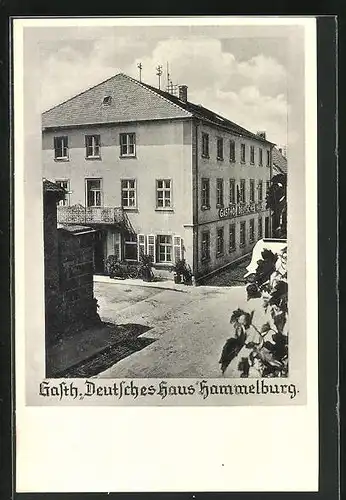 AK Hammelburg, Gasthof Deutsches Haus