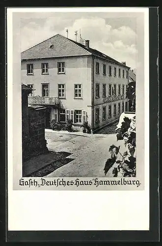 AK Hammelburg, Gasthof Deutsches Haus im Sonnenschein