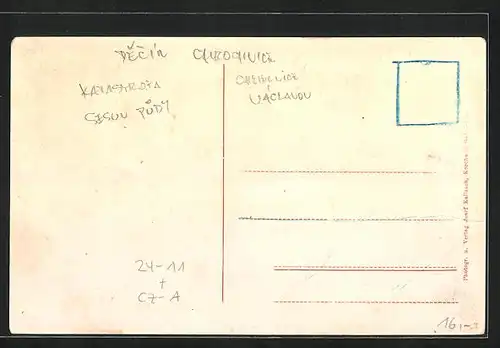 AK Krochwitz, Erdrutsch 1914, Die abgerutschte Gemeindestrasse