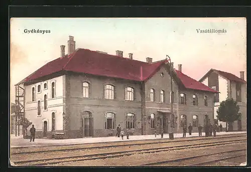 AK Gyekenyes, Vasutallomas, Bahnhof