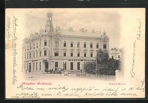 AK Königgrätz / Hradec Kralove, Grand-Hotel