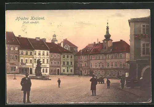 AK Königgrätz / Hradec Kralove, Rathaus am Hauptplatz