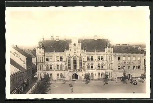 AK Neu Bidschow, Blick auf das Rathaus