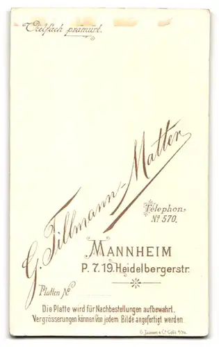 Fotografie G. Tillmann-Matter, Mannheim, P. 7. 19. Heidelbergerstrasse, Portrait junges Paar in modischer Kleidung