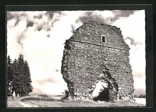 AK Neufang /Frankenwald, Ruine der Heilingskirche