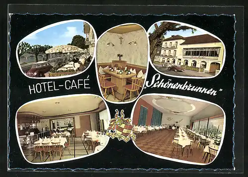 AK Miltenberg, Hotel-Cafe Schönenbrunnen