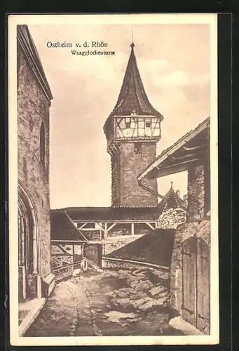 AK Ostheim v. d. Rhön, Waagglockenturm