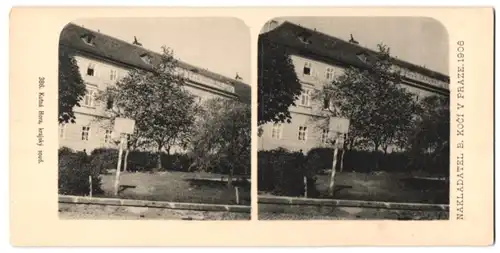 Stereo-Fotografie Lichtdruck Bedrich Koci, Prag, Ansicht Kutna Hora, krajsky soud