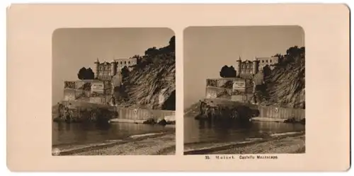 Stereo-Fotografie NPG, Berlin-Steglitz, Ansicht Maiori, Castello Mezzacapo