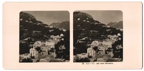 Stereo-Fotografie NPG, Berlin-Steglitz, Ansicht Ravello, dall'Hotel Belvedere