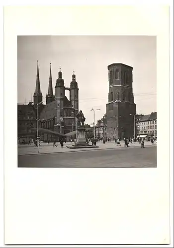 10 Fotografien Ansicht Halle an der Saale, Herausgeber PGH Film & Bild Berlin, Das Leben im Sozialismus-DDR