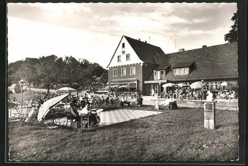 AK Brückenau, Gut besuchtes Gasthaus Waldschenke Pilsterhof