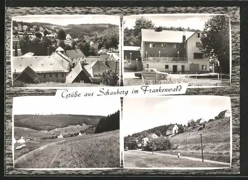 AK Schauberg /Frankenwald, Ortspartie, Ortsansicht