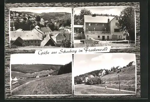 AK Schauberg /Frankenwald, Ortspartie, Ortsansicht