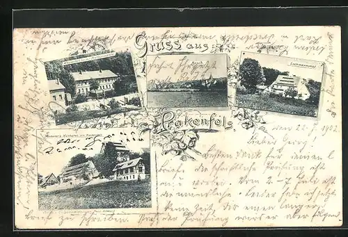 AK Prakenfels, Mederer`s Kurhotel am Prakenfels, Lochmannshof, Wasserfall bei der Prethalmühle