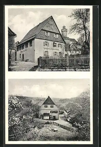 AK Sanspareil, Gasthaus von Hans Weith