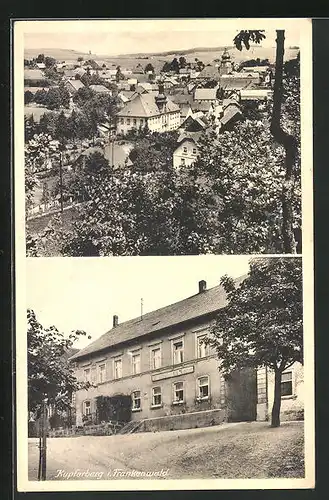 AK Kupferberg i. Frankenwald, Gasthaus Erh. Schicker, Totalansicht