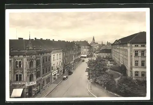 AK Laun / Louny, Prazska ulice