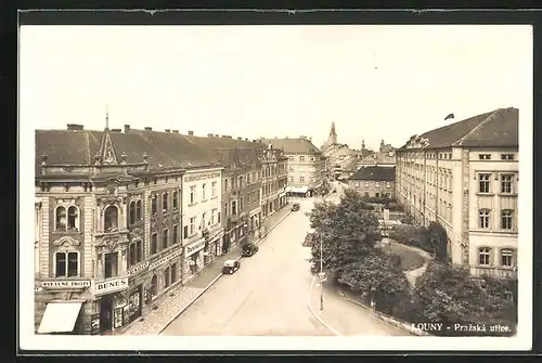 AK Laun / Louny, Prazska ulice