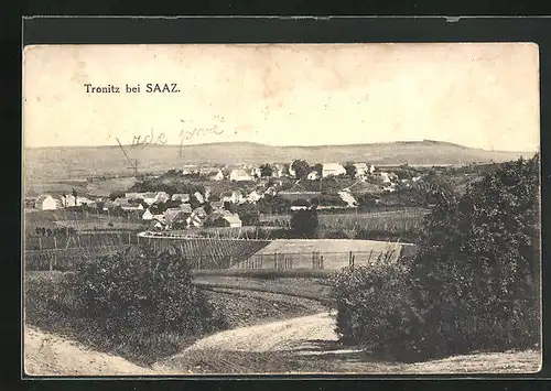 AK Tronitz bei Saaz, Panorama