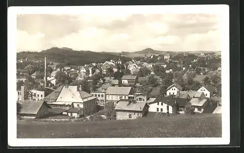 AK Nová Paka, Panorama mit Kirche