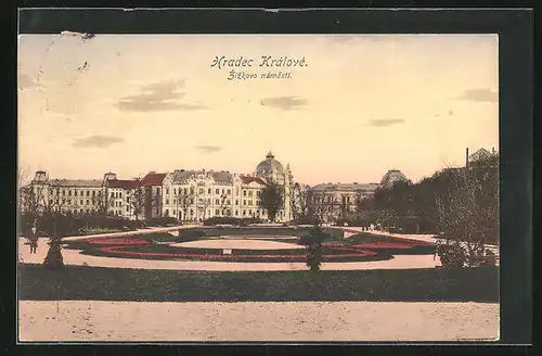 AK Königgrätz / Hradec Kralove, Grosser Park