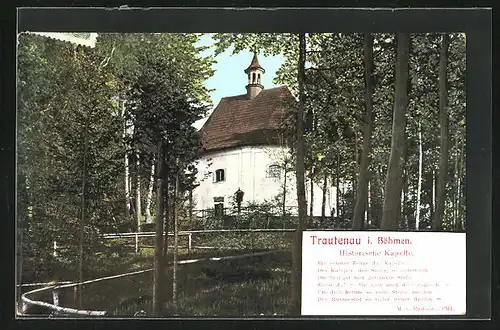 AK Trautenau / Trutnov, Historische Kapelle
