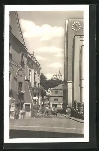 AK Nová Paka, Strassenpartie im Zentrum