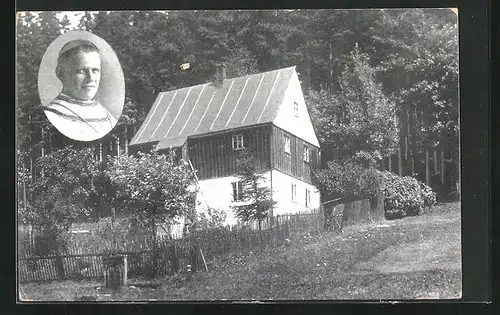 AK Weipert / Vejprty, Geburtshaus Dr. Theodor Kardinal Innitzer, Erzbischof von Wien