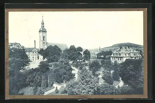 AK Weipert / Vejprty, Teilansicht mit Kirche