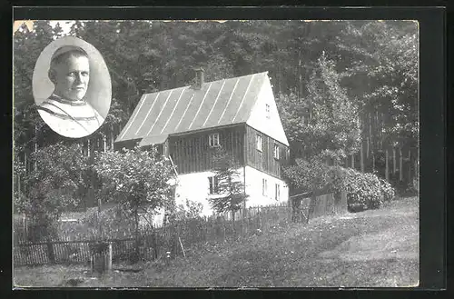 AK Weipert / Vejprty, Geburtshaus Dr. Theodor Kardinal Innitzer, Erzbischof von Wien