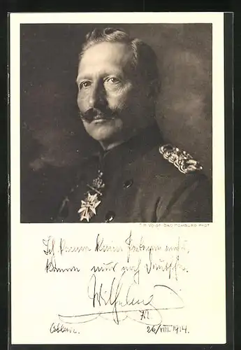 AK Portrait von Kaiser Wilhelm II.
