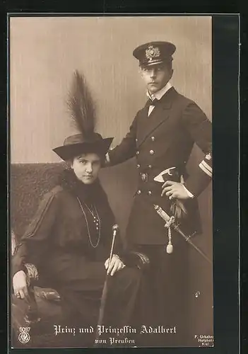 AK Prinz und Prinzessin Adalbert von Preussen