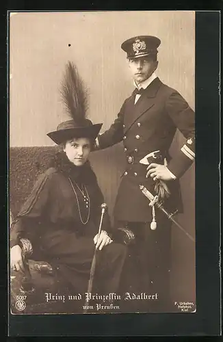 AK Prinz und Prinzessin Adalbert von Preussen