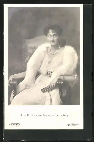 AK Prinzessin Antonia von Luxemburg