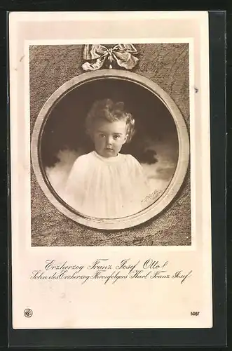 AK Kronprinz Franz Josef Otto von Österreich als Baby