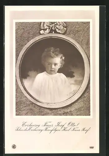AK Kronprinz Franz Josef Otto von Österreich als Baby