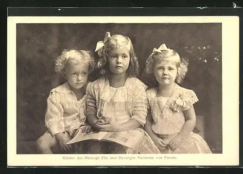 AK Kinder des Herzogs Elie und Herzogin Marianne von Parma