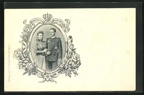 AK Prinzessin Pauline von Wrttbg und Friedrich Erbprz. v. Wied