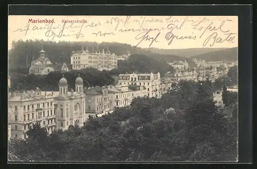 AK Marienbad, Synagoge in der Kaiserstrasse