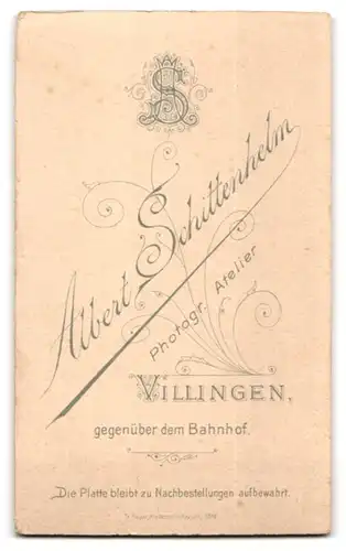 Fotografie Albert Schittenhelm, Villingen, Bürgerliches Ehepaar, Brille