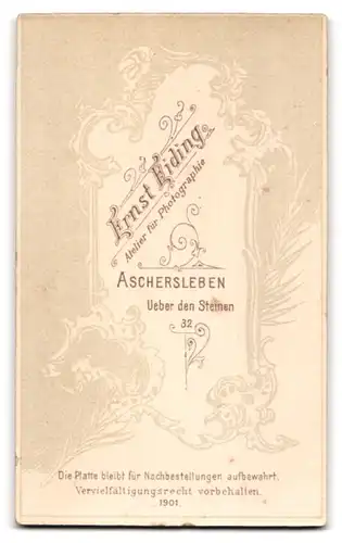 Fotografie Ernst Eiding, Aschersleben, Über den Steinen 32, Portrait junge Dame in hübscher Kleidung