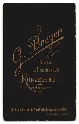 Fotografie G. Breyer, Künzelsau, Portrait zwei kleine Mädchen in hübschen Kleidern