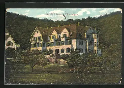 AK Brückenau, Hotel Villa Füglein