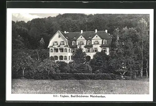 AK Brückenau, Hotel Villa Füglein