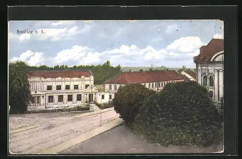 AK Smirice nad Labem, Strassenpartie im Ortskern