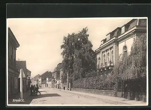 AK Smirice nad Labem, Strassenpartie im Stadtkern